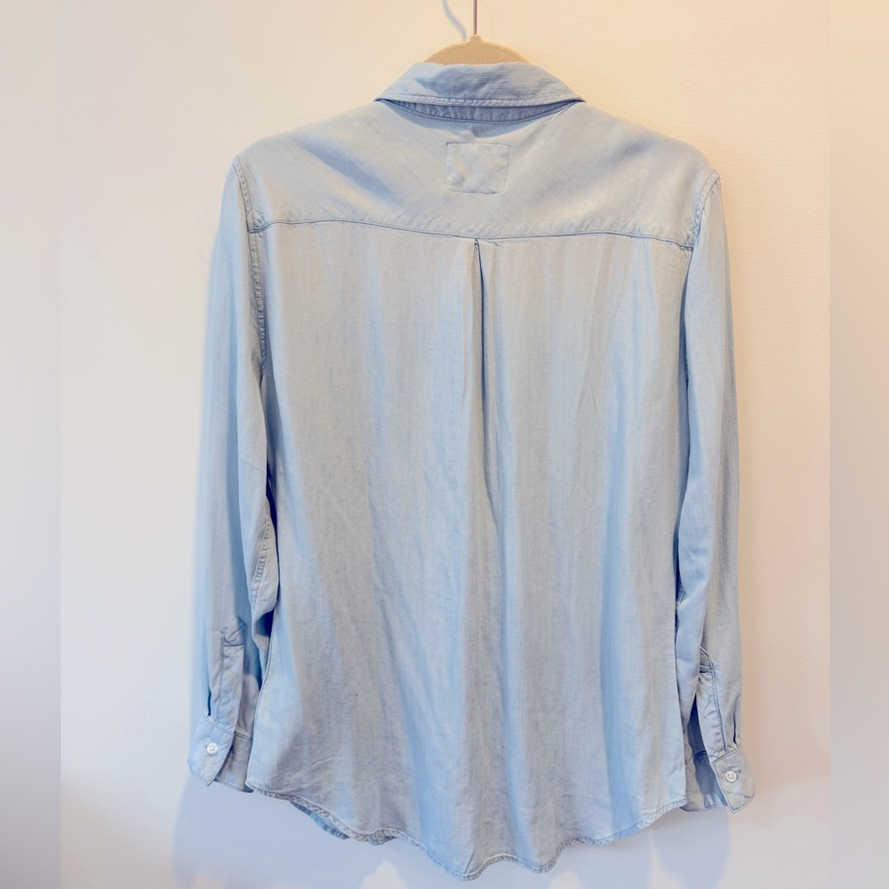 Rails Carter Denim Button Down Light Vintage Wash Women L - Picture 6 of 6